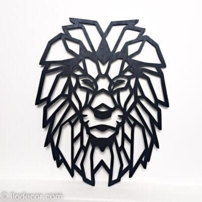 Tête de lion noir