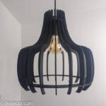 Lustre chic et moderne noir