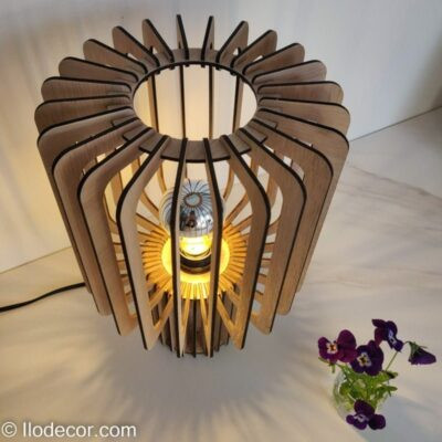 Lampe chevet bois scandinave