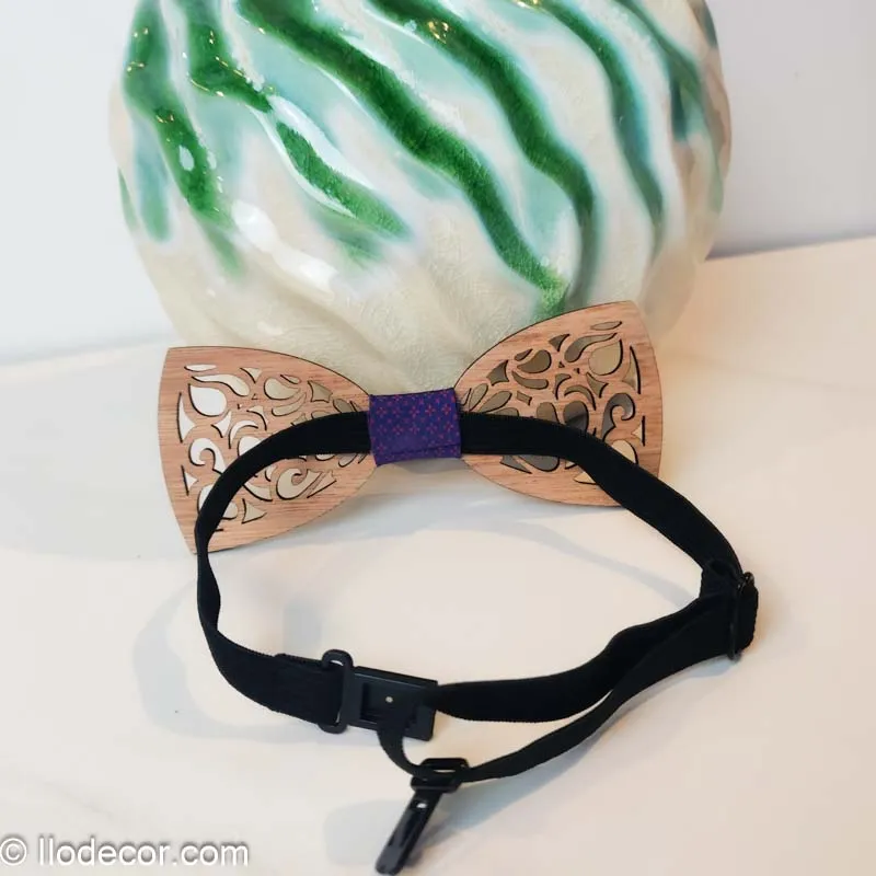 nœud papillon en bois fait main | accessoire homme tendance & Éco responsable