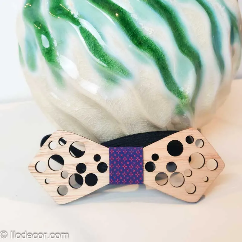 nœud papillon en bois fait main | accessoire homme tendance & Éco responsable