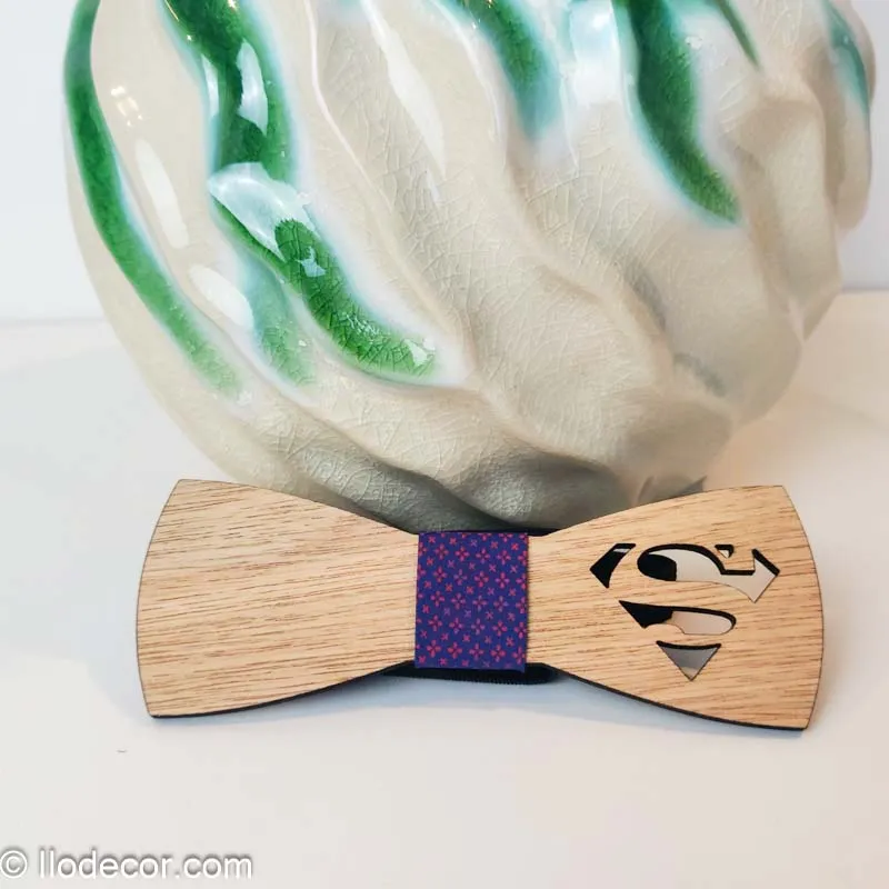 nœud papillon en bois fait main | accessoire homme tendance & Éco responsable